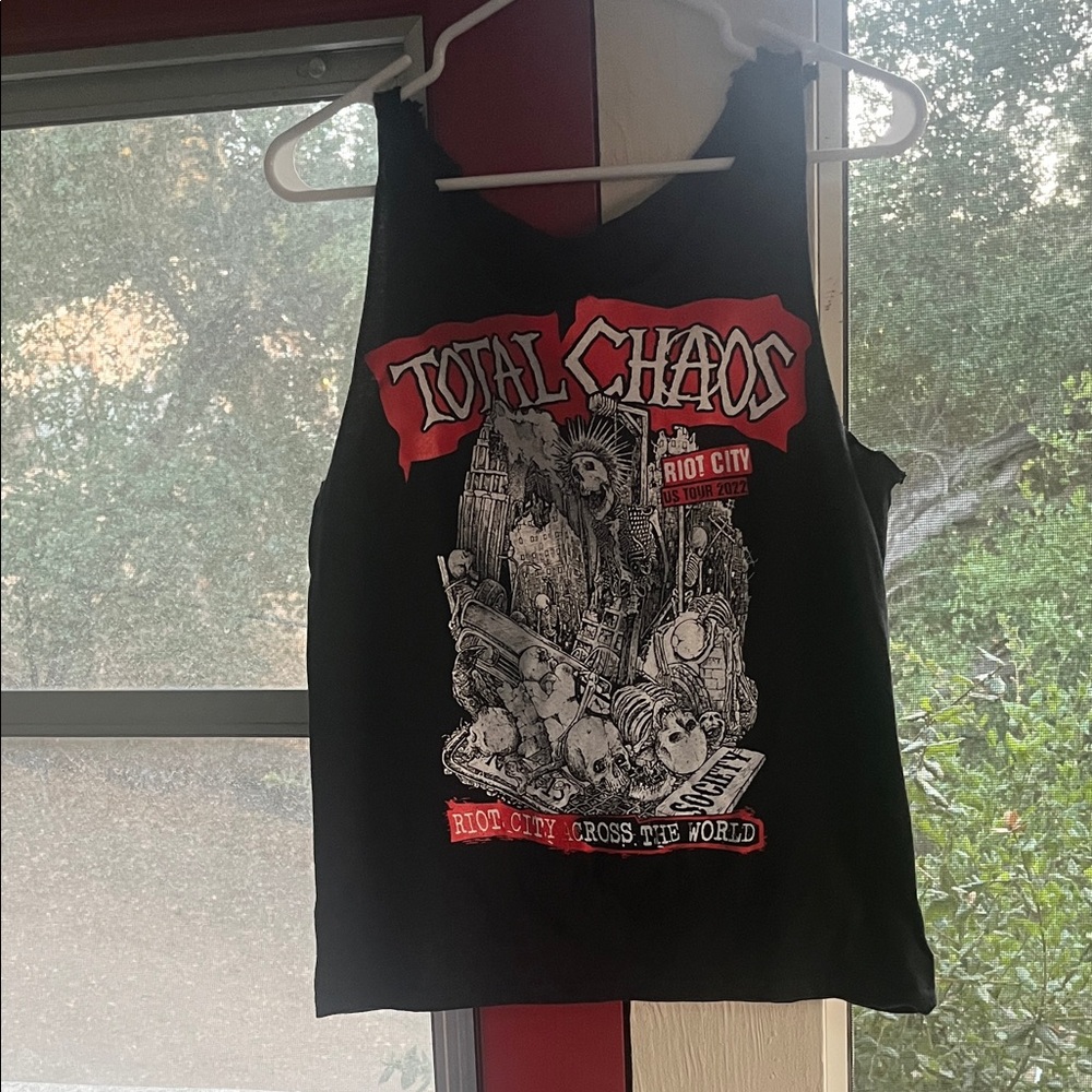 Black band shirt Tank Top
